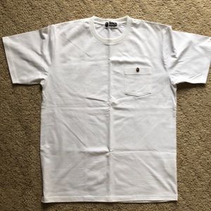 Bape head bathing ape pocket shirt supreme